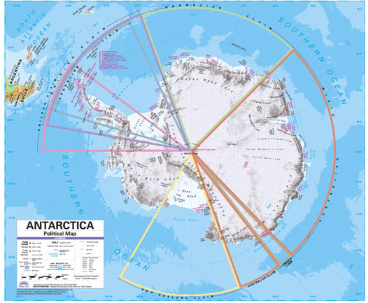 Antarctica Political Map